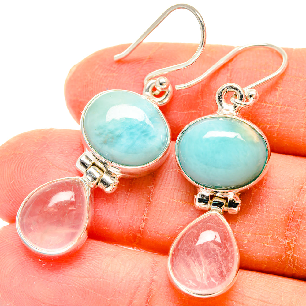 Larimar Earrings handcrafted by Ana Silver Co - EARR423692