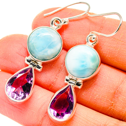 Larimar Earrings handcrafted by Ana Silver Co - EARR423695