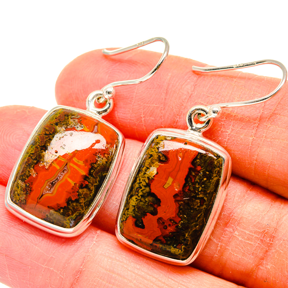Moroccan Agate Earrings handcrafted by Ana Silver Co - EARR423722