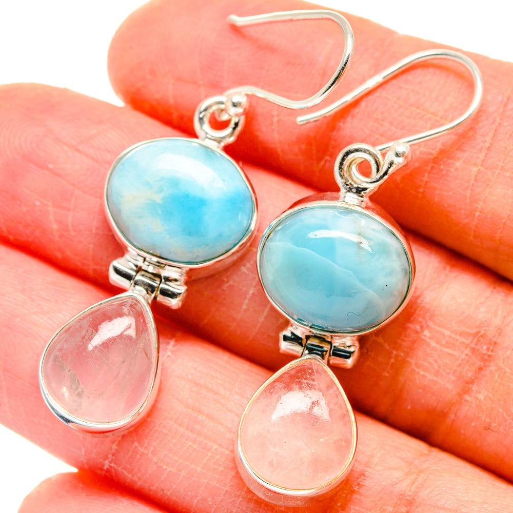 Larimar Earrings handcrafted by Ana Silver Co - EARR423723