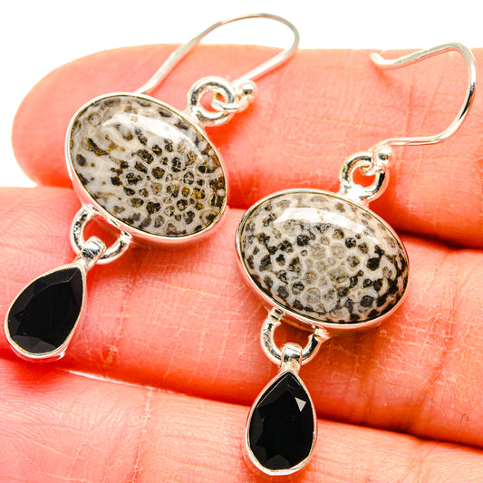 Stingray Coral Earrings handcrafted by Ana Silver Co - EARR423724