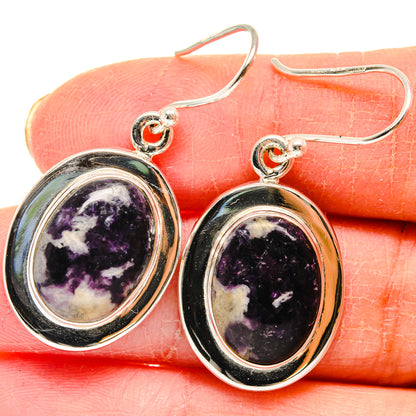 Lepidolite Earrings handcrafted by Ana Silver Co - EARR423736