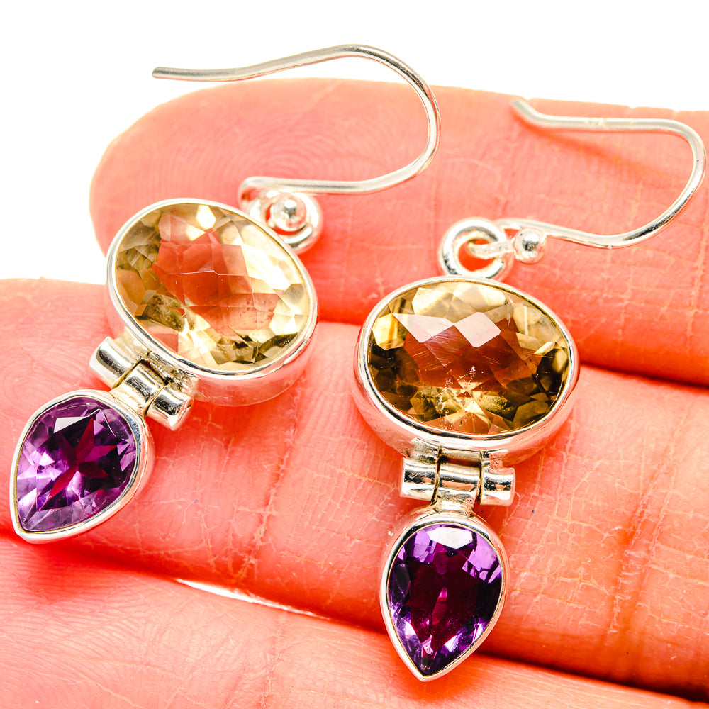 Citrine Earrings handcrafted by Ana Silver Co - EARR423739