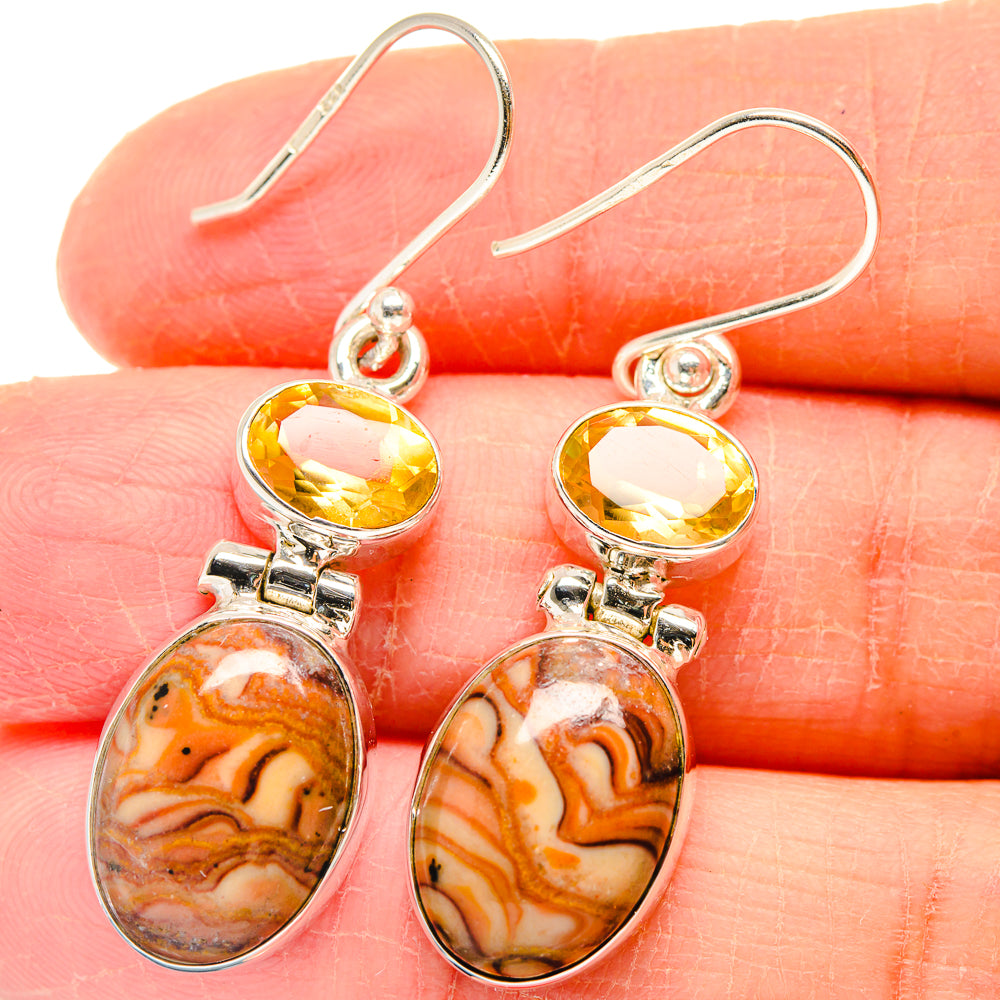 Mookaite Earrings handcrafted by Ana Silver Co - EARR423751