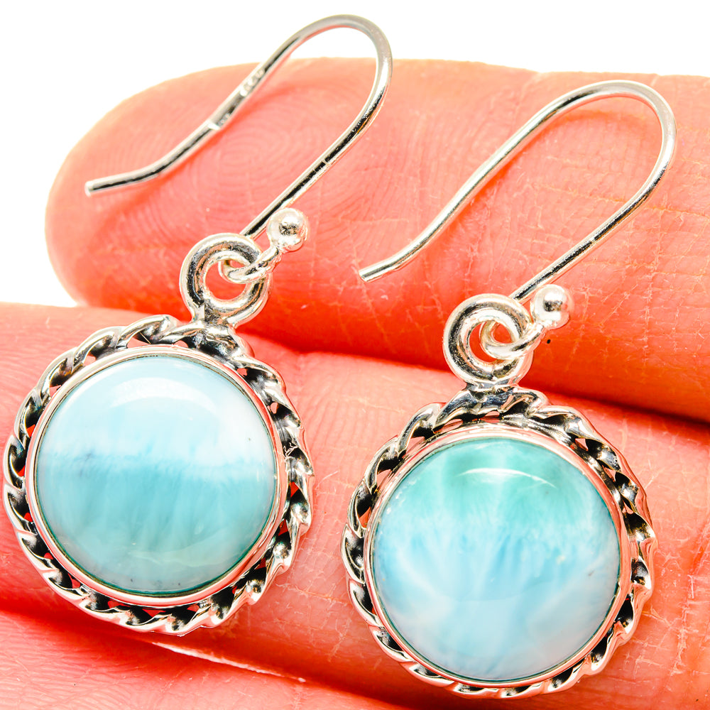 Larimar Earrings handcrafted by Ana Silver Co - EARR423752