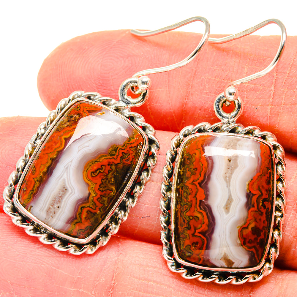 Moroccan Agate Earrings handcrafted by Ana Silver Co - EARR423761
