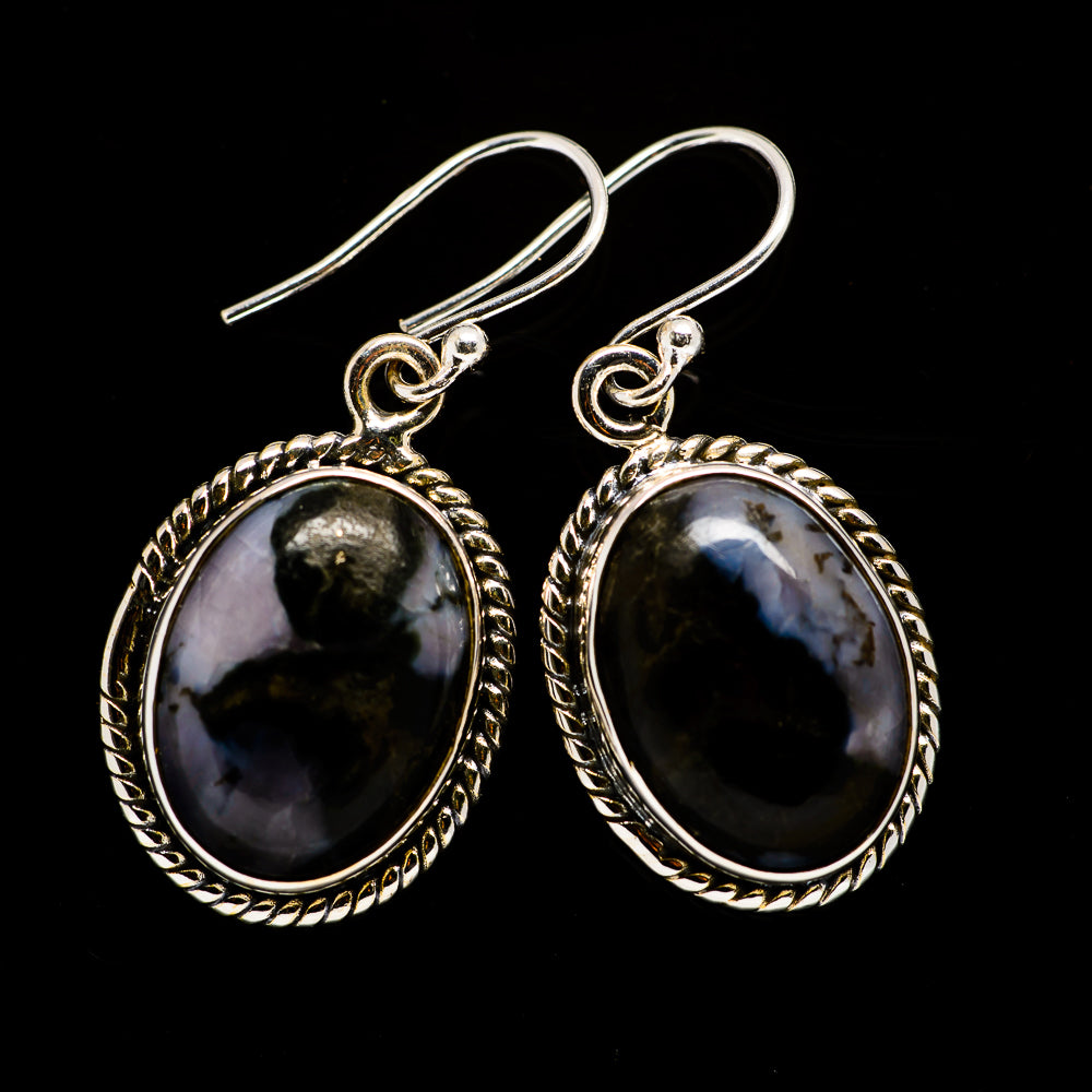 Gabbro Stone Earrings handcrafted by Ana Silver Co - EARR392539