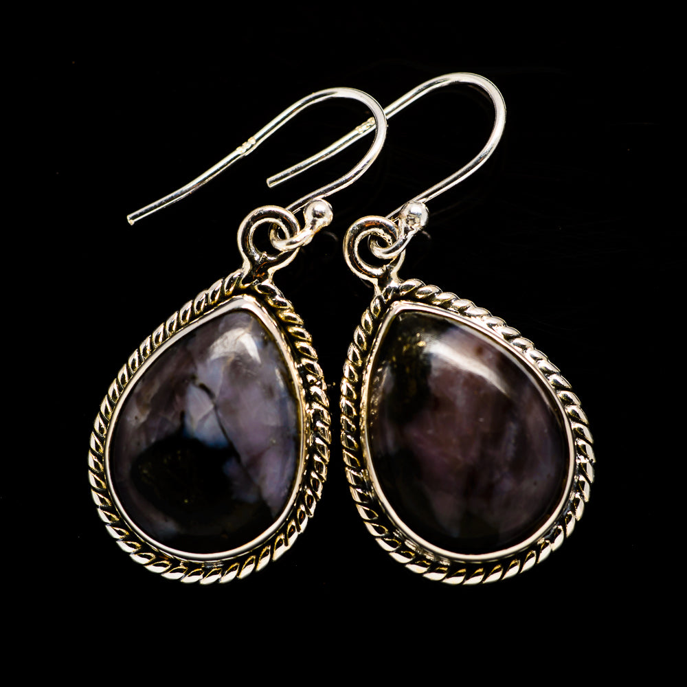 Gabbro Stone Earrings handcrafted by Ana Silver Co - EARR392557