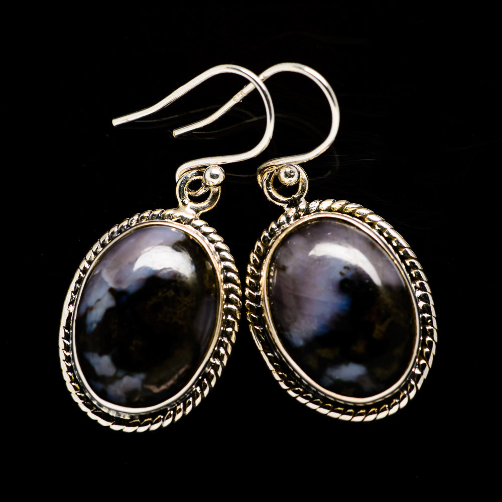 Gabbro Stone Earrings handcrafted by Ana Silver Co - EARR392565