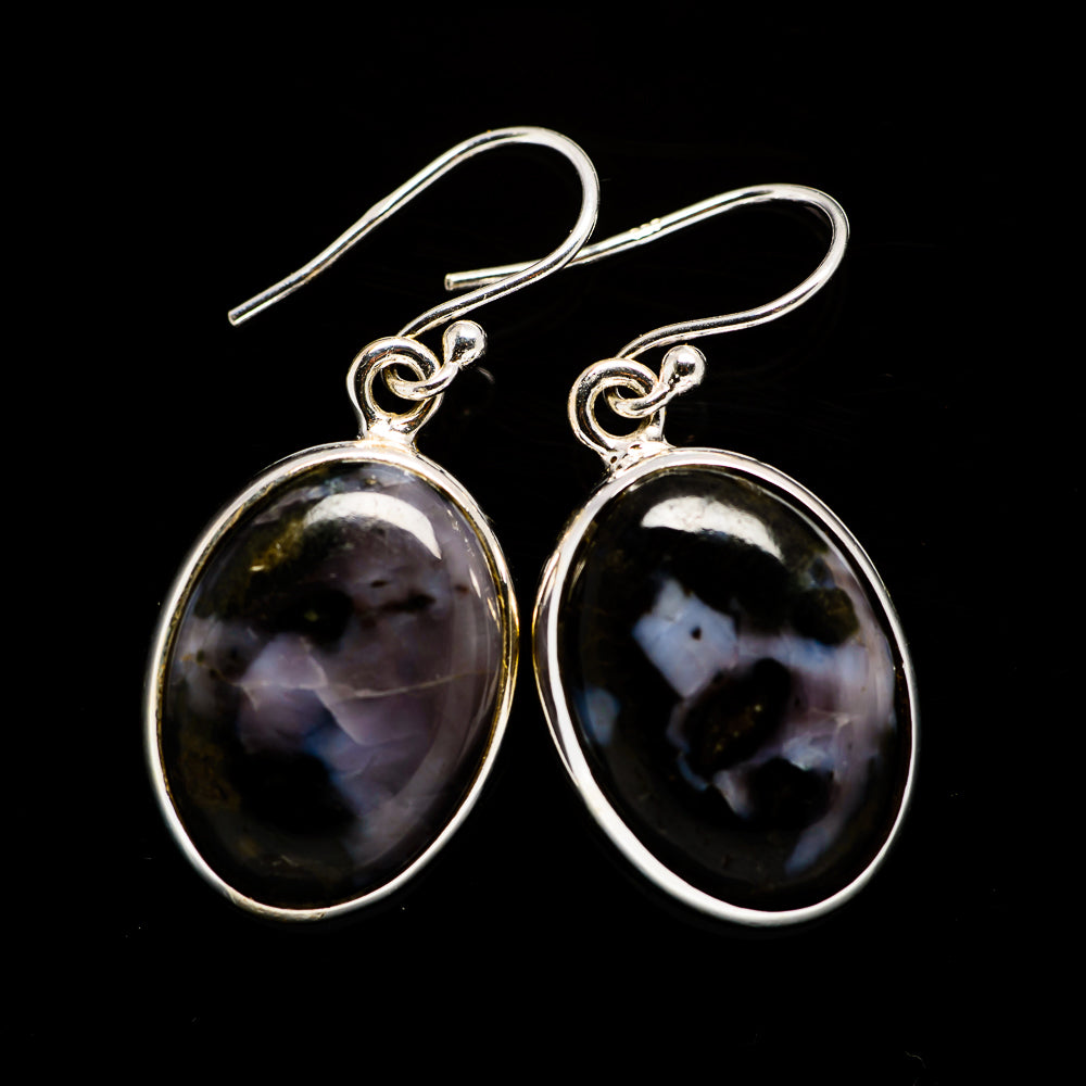 Gabbro Stone Earrings handcrafted by Ana Silver Co - EARR392570