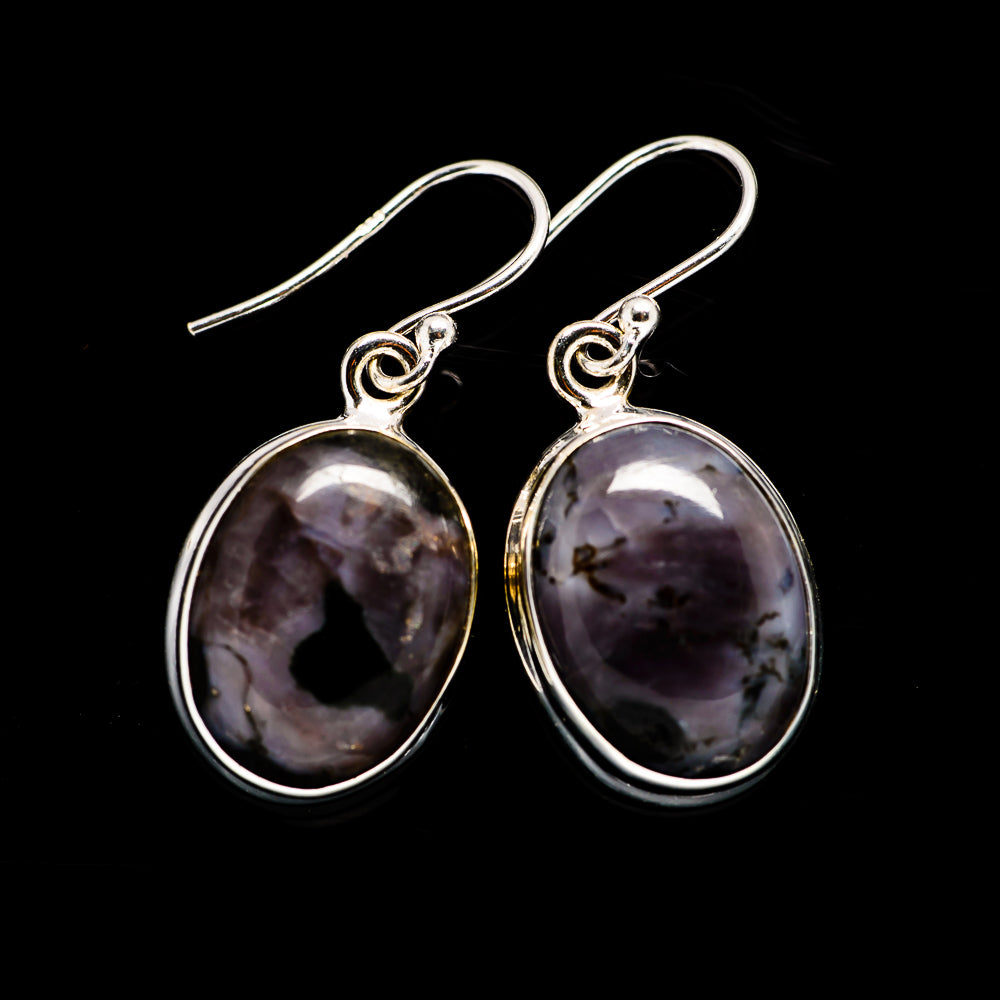 Gabbro Stone Earrings handcrafted by Ana Silver Co - EARR392598