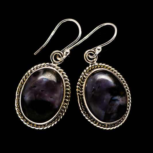 Gabbro Stone Earrings handcrafted by Ana Silver Co - EARR392604