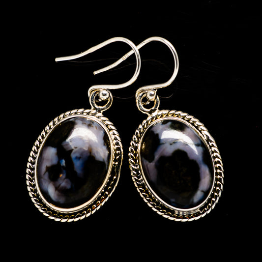 Gabbro Stone Earrings handcrafted by Ana Silver Co - EARR392622