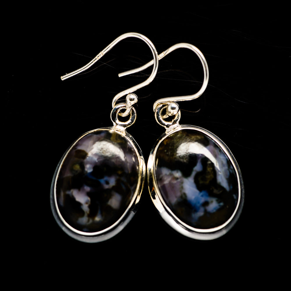 Gabbro Stone Earrings handcrafted by Ana Silver Co - EARR392654