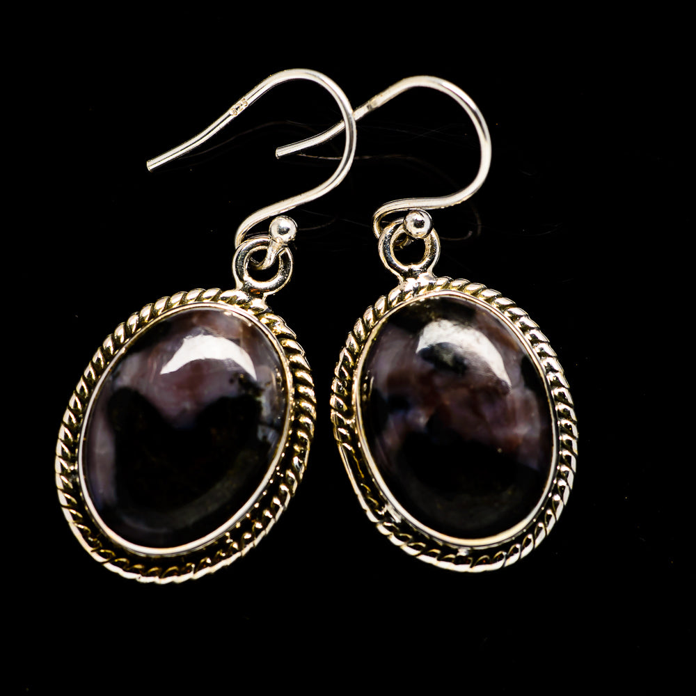 Gabbro Stone Earrings handcrafted by Ana Silver Co - EARR392660