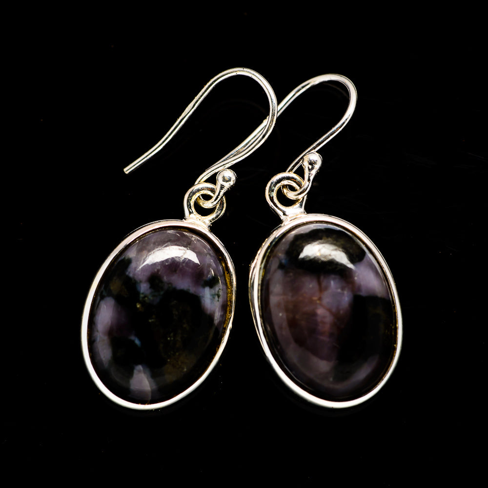 Gabbro Stone Earrings handcrafted by Ana Silver Co - EARR392681