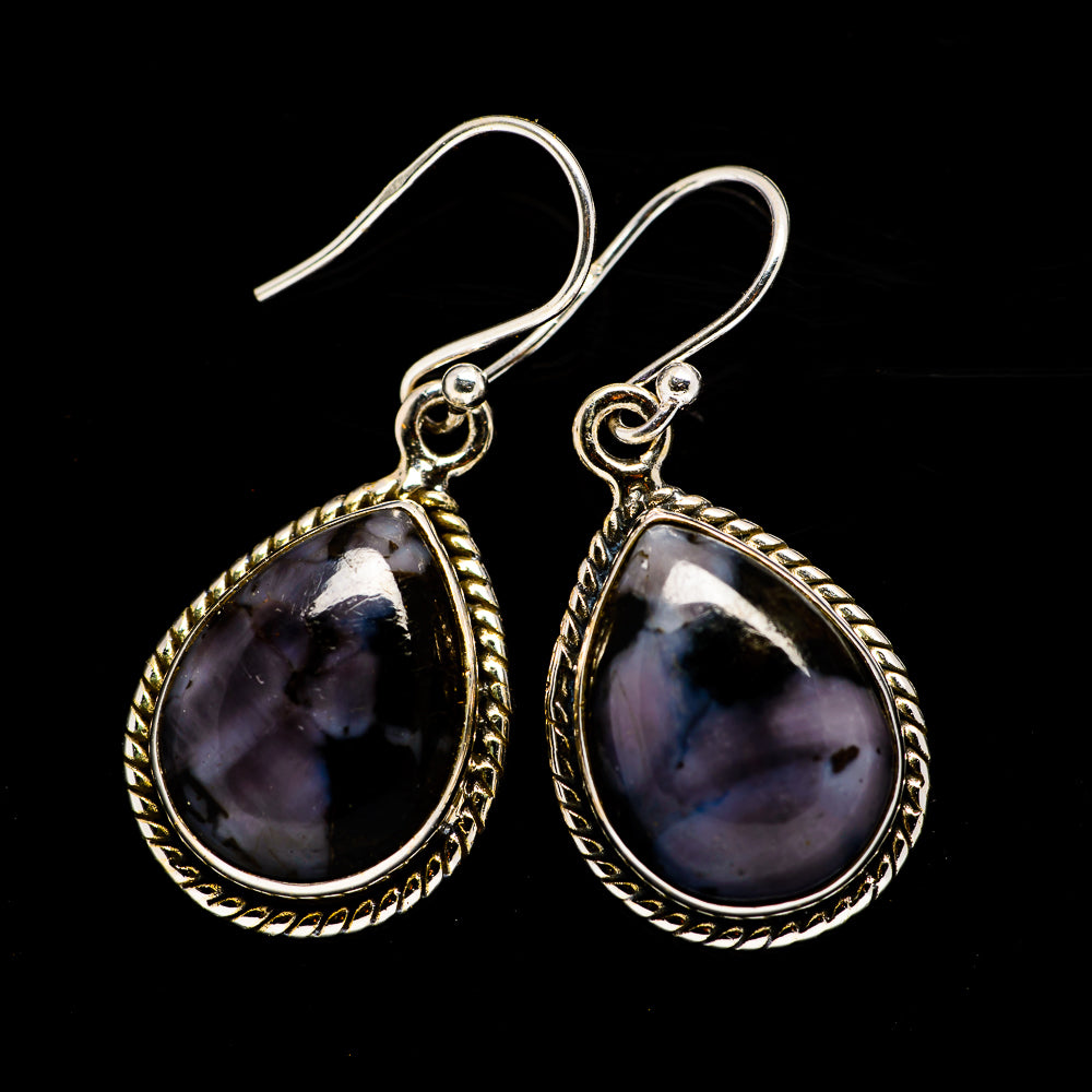 Gabbro Stone Earrings handcrafted by Ana Silver Co - EARR392688