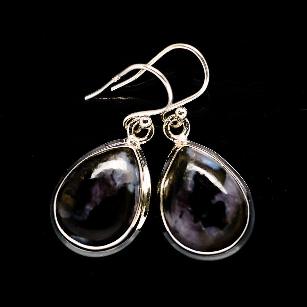 Gabbro Stone Earrings handcrafted by Ana Silver Co - EARR392714
