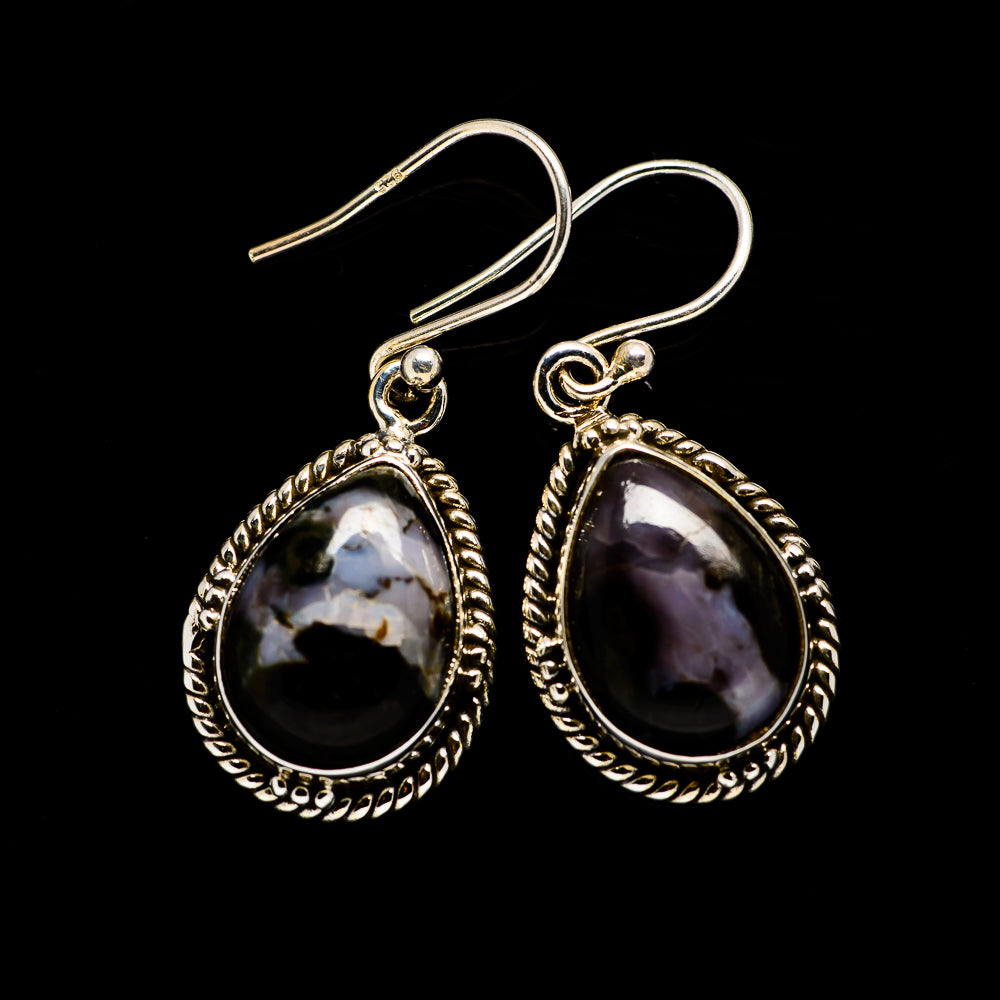 Gabbro Stone Earrings handcrafted by Ana Silver Co - EARR393424