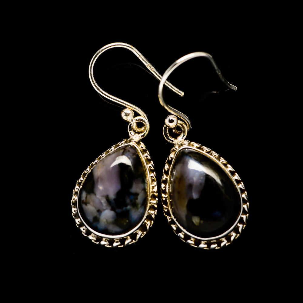 Gabbro Stone Earrings handcrafted by Ana Silver Co - EARR393544