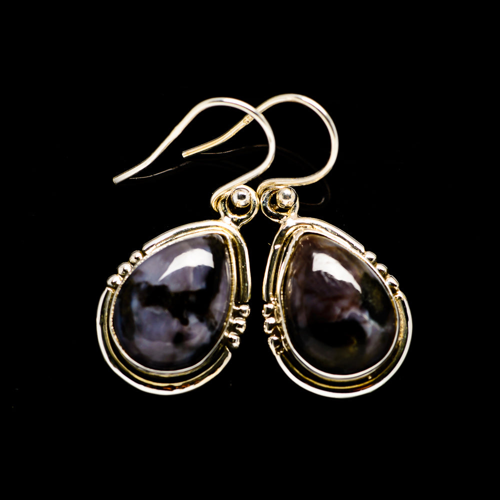 Gabbro Stone Earrings handcrafted by Ana Silver Co - EARR393608