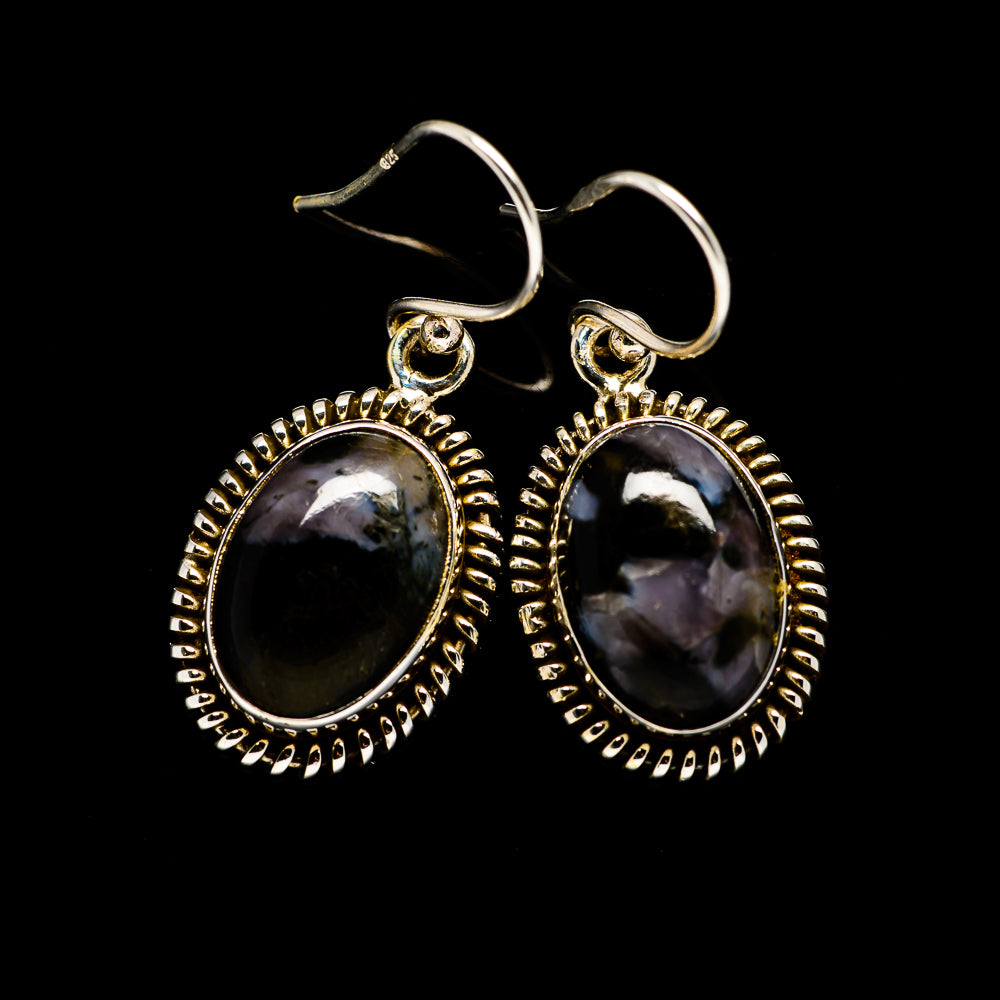 Gabbro Stone Earrings handcrafted by Ana Silver Co - EARR393650