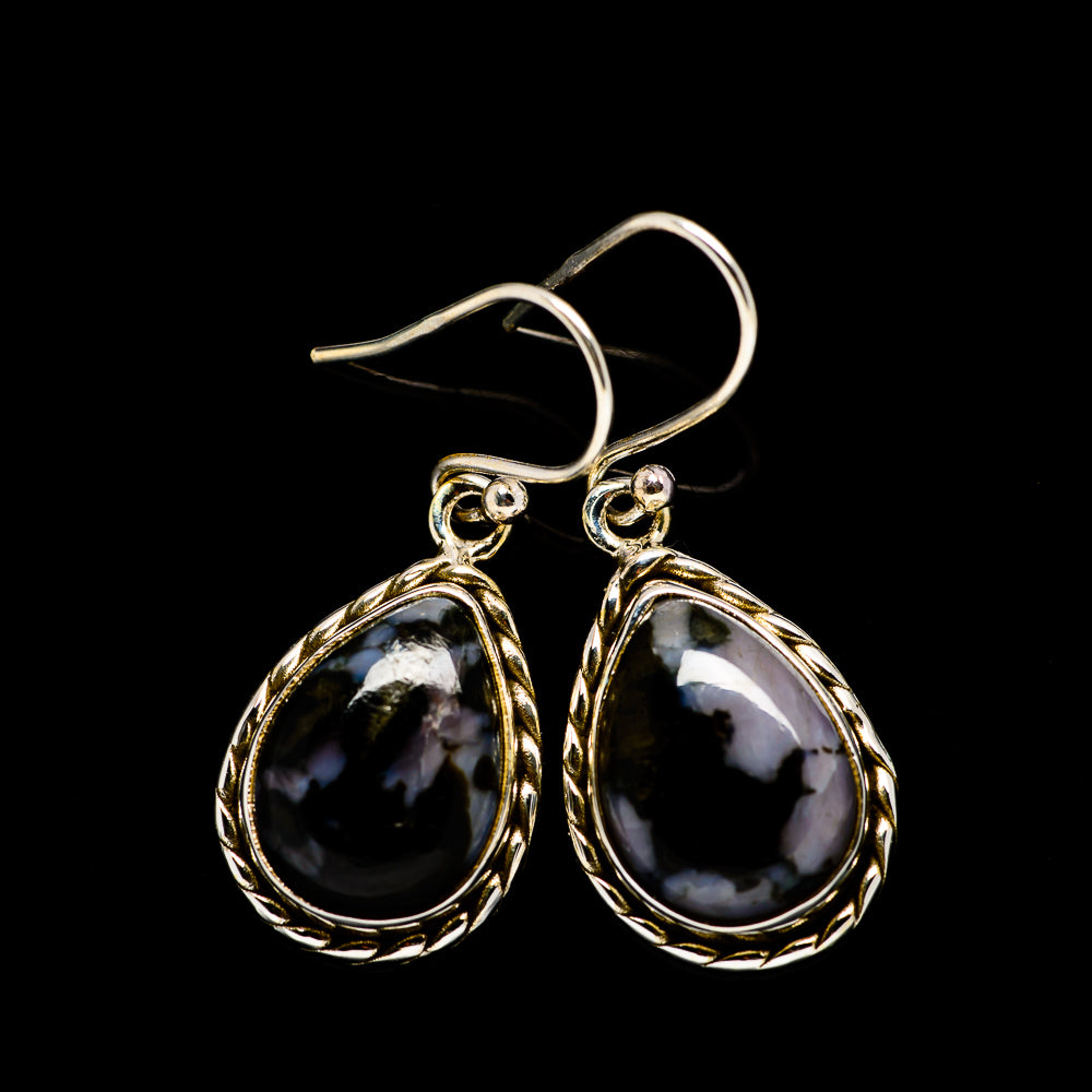 Gabbro Stone Earrings handcrafted by Ana Silver Co - EARR393658
