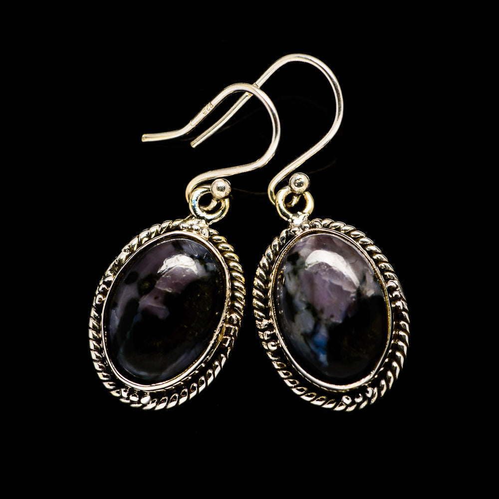 Gabbro Stone Earrings handcrafted by Ana Silver Co - EARR393666