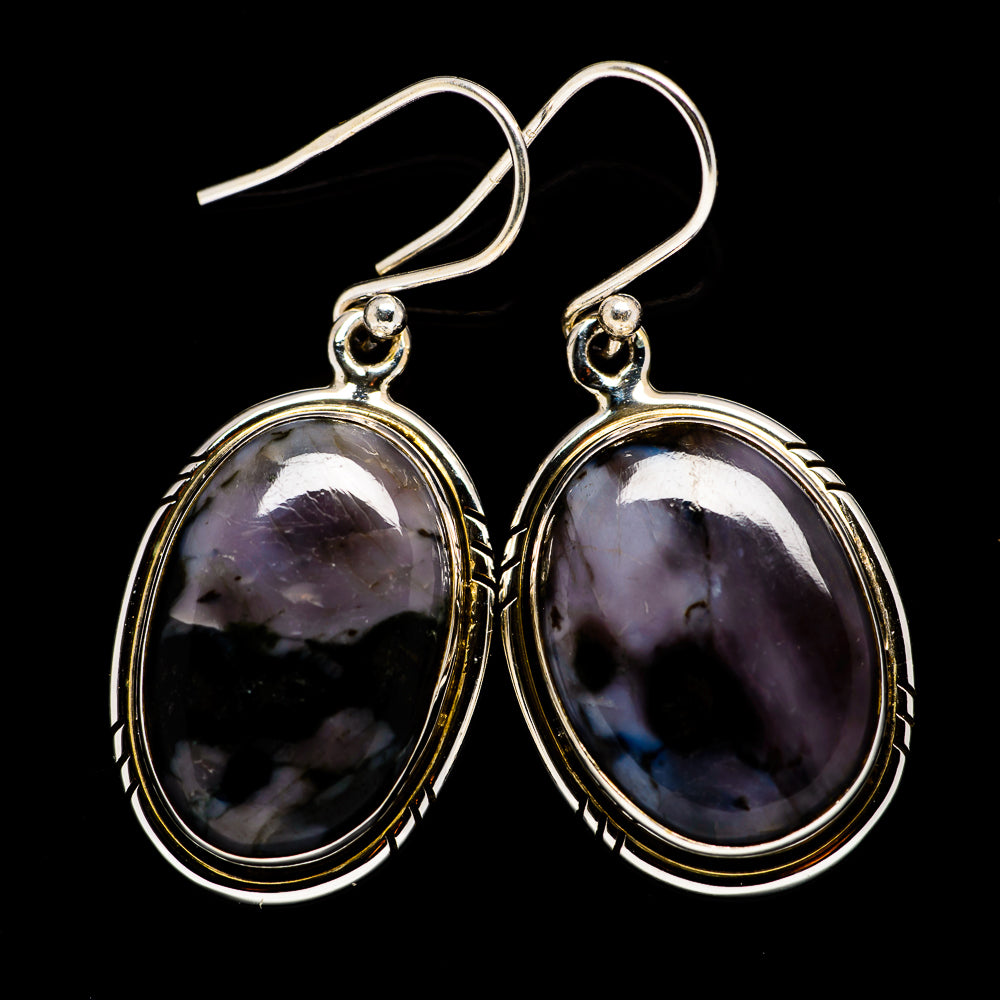 Gabbro Stone Earrings handcrafted by Ana Silver Co - EARR395769