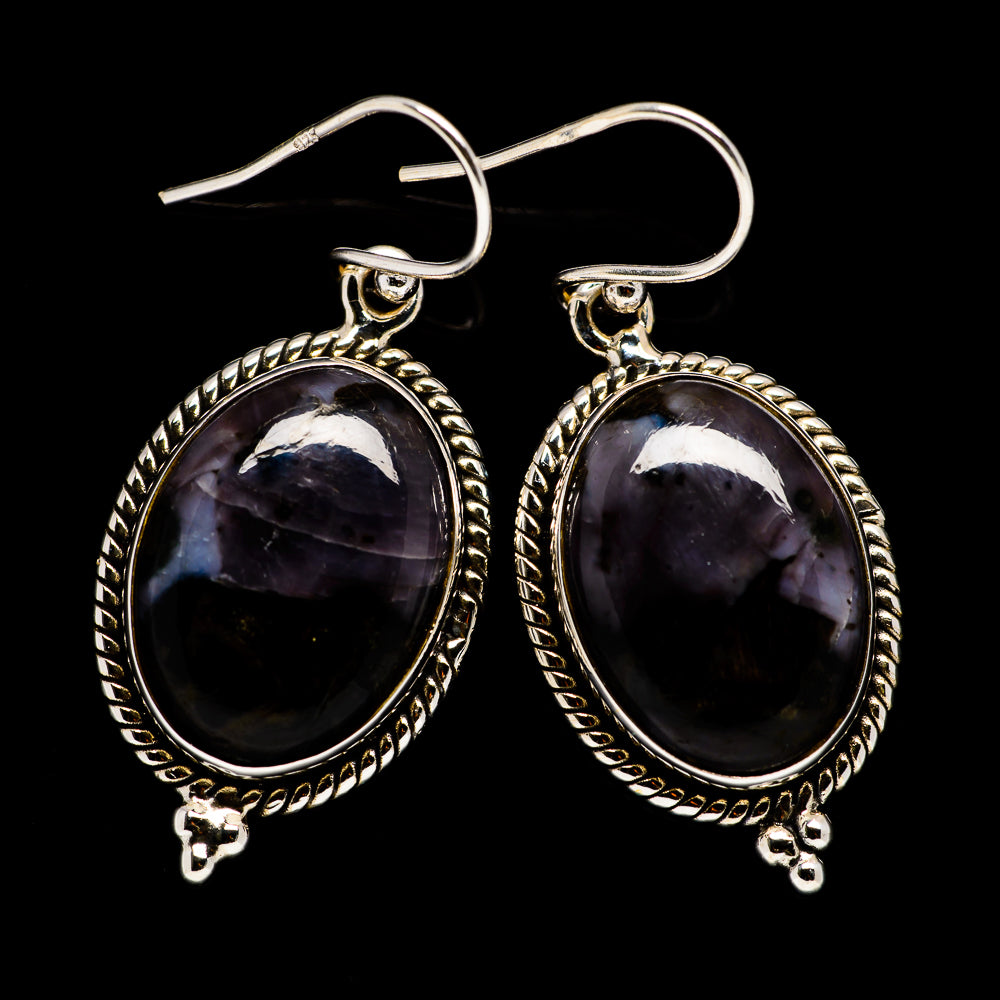Gabbro Stone Earrings handcrafted by Ana Silver Co - EARR395796
