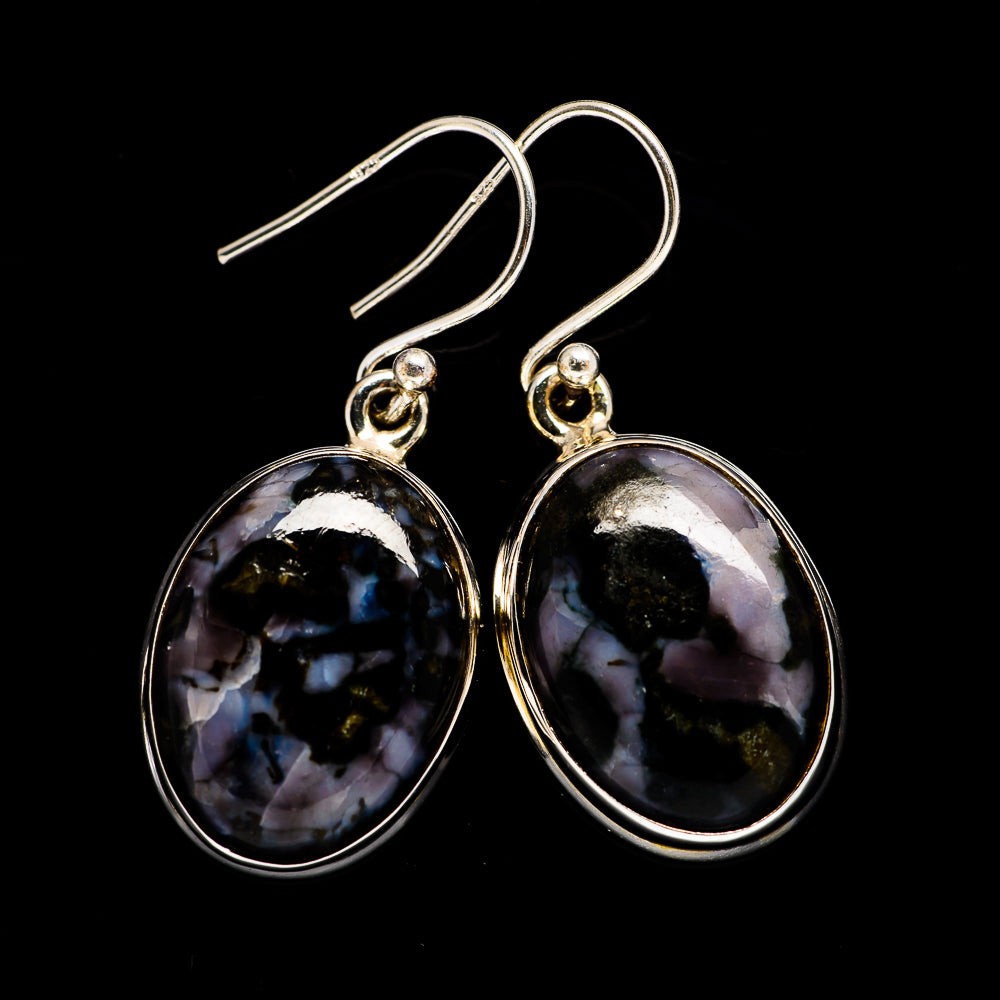 Gabbro Stone Earrings handcrafted by Ana Silver Co - EARR397158
