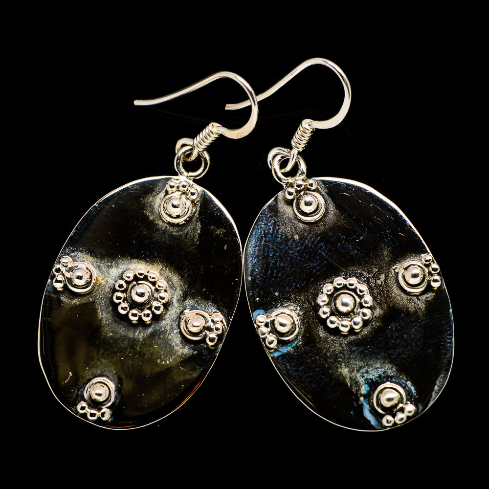 Floral Pattern Earrings handcrafted by Ana Silver Co - EARR400376
