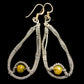 Yellow Agate Earrings handcrafted by Ana Silver Co - EARR400513