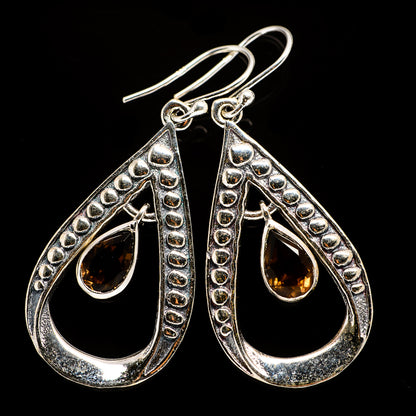 Smoky Quartz Earrings handcrafted by Ana Silver Co - EARR401261