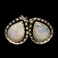 Rainbow Moonstone Earrings handcrafted by Ana Silver Co - EARR402441