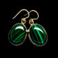Malachite Earrings handcrafted by Ana Silver Co - EARR403706