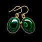Malachite Earrings handcrafted by Ana Silver Co - EARR403709