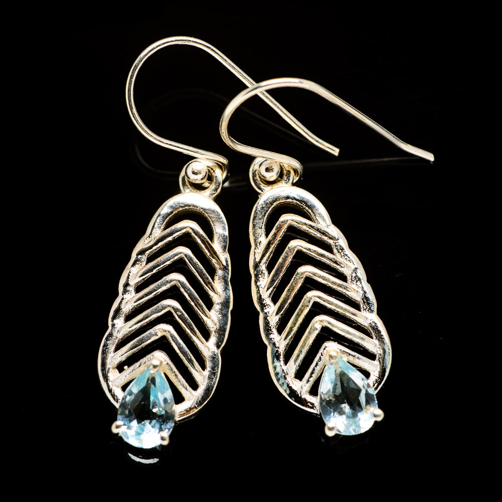 Blue Topaz Earrings handcrafted by Ana Silver Co - EARR403810