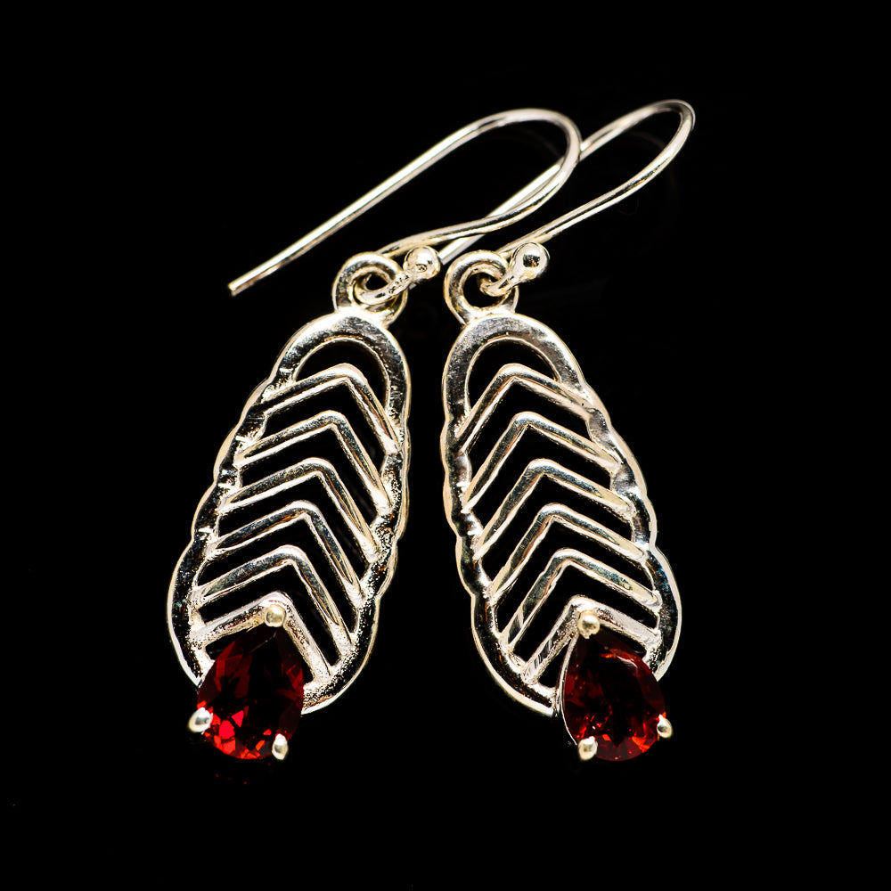 Garnet Earrings handcrafted by Ana Silver Co - EARR403903