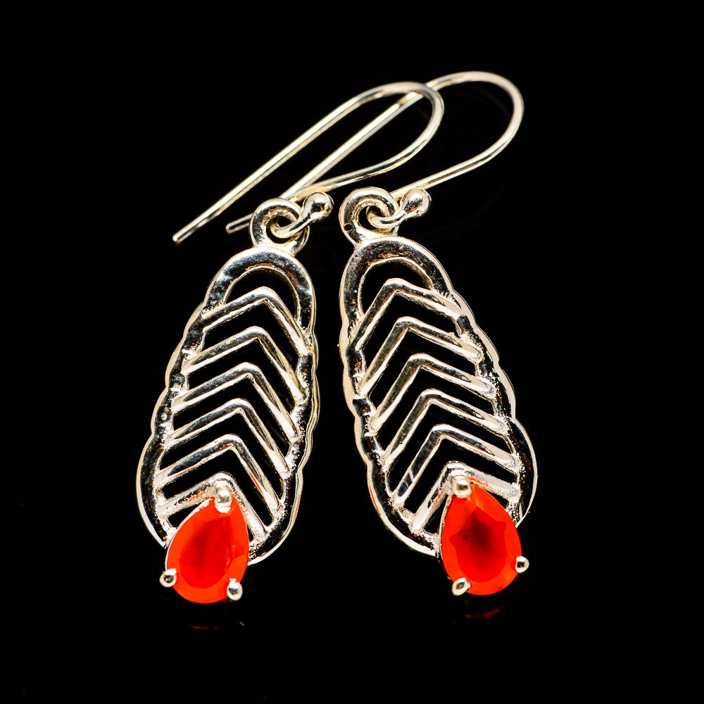 Carnelian Earrings handcrafted by Ana Silver Co - EARR403906