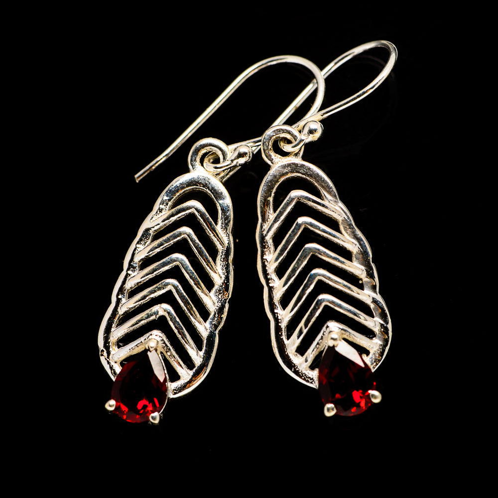 Garnet Earrings handcrafted by Ana Silver Co - EARR403940