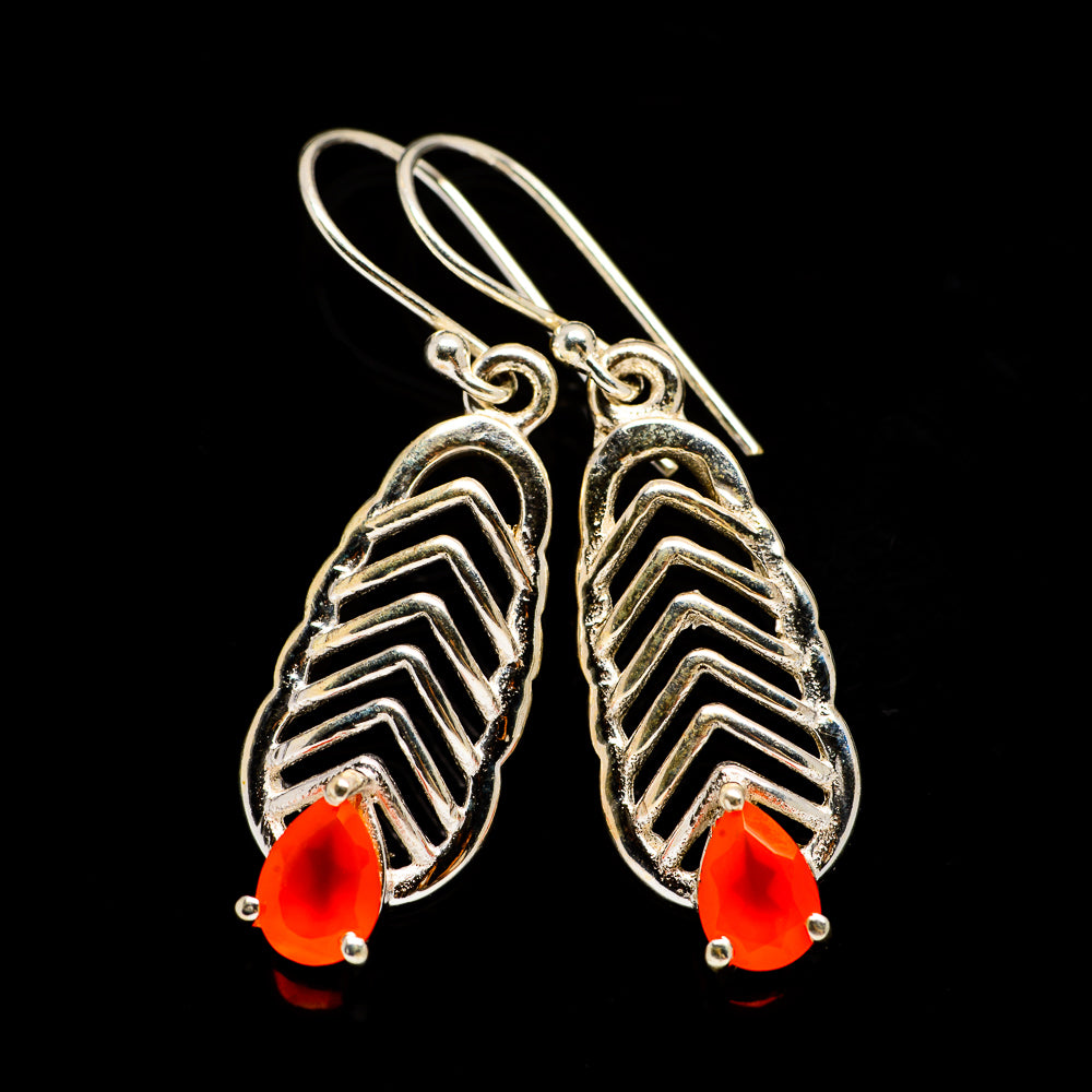 Carnelian Earrings handcrafted by Ana Silver Co - EARR404231
