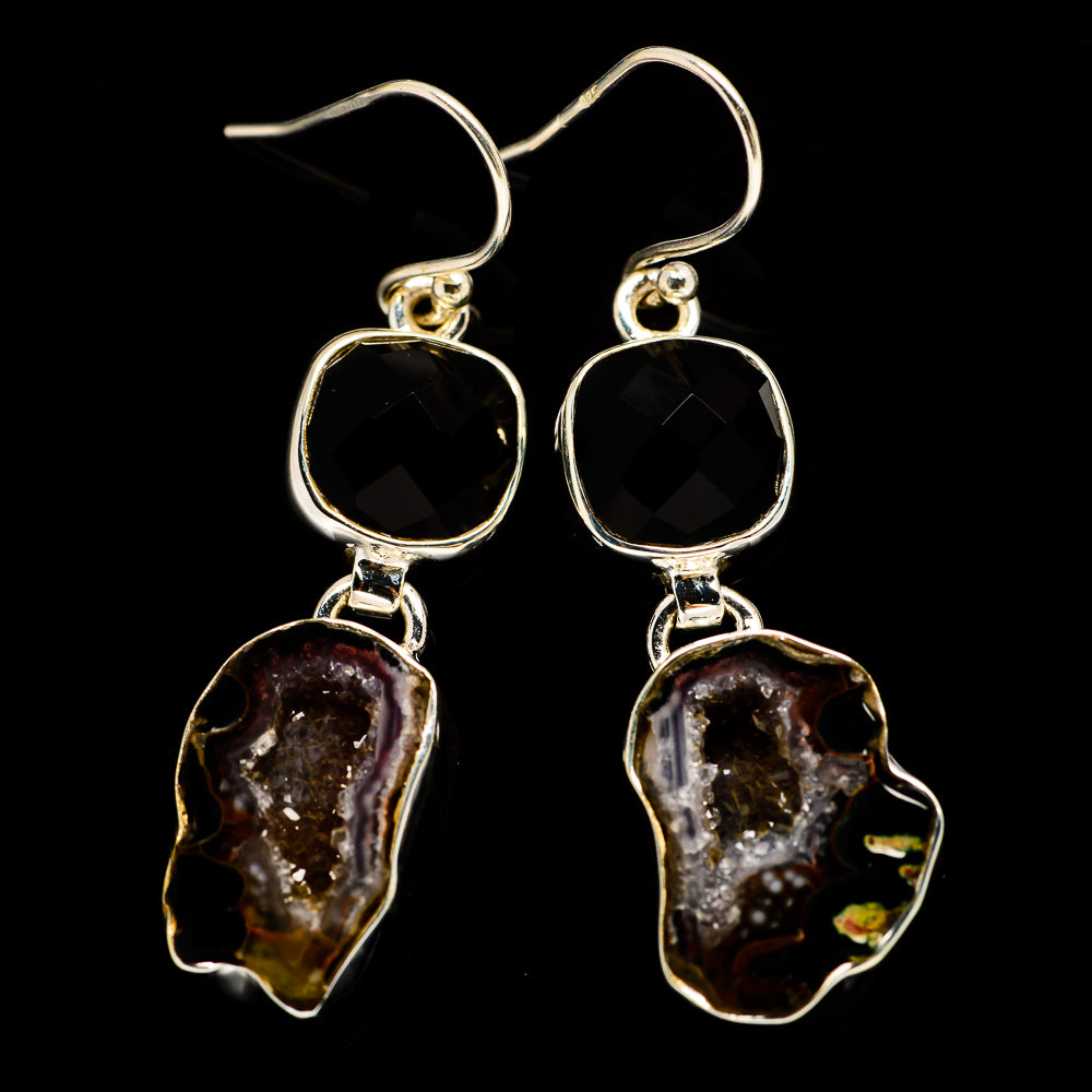 Coconut Geode Druzy Earrings handcrafted by Ana Silver Co - EARR404541