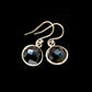 Black Onyx Earrings handcrafted by Ana Silver Co - EARR405510