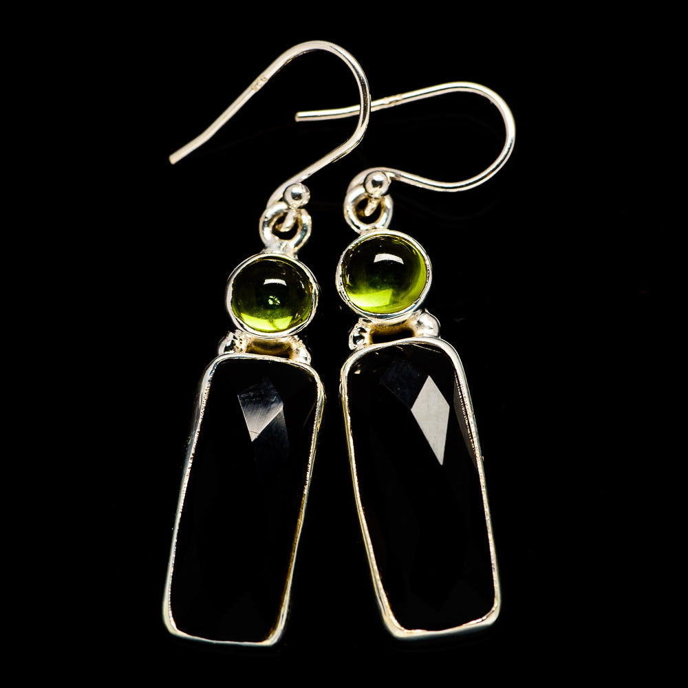 Black Onyx Earrings handcrafted by Ana Silver Co - EARR405533