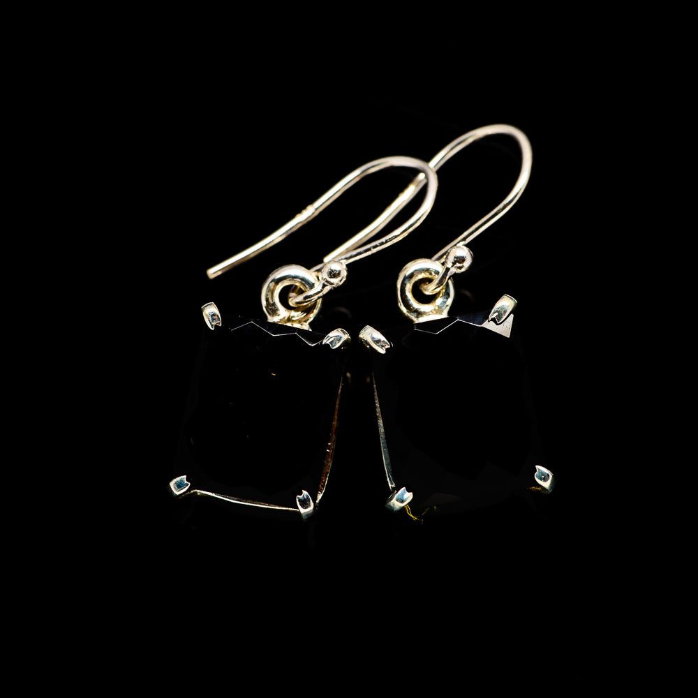 Black Onyx Earrings handcrafted by Ana Silver Co - EARR405536
