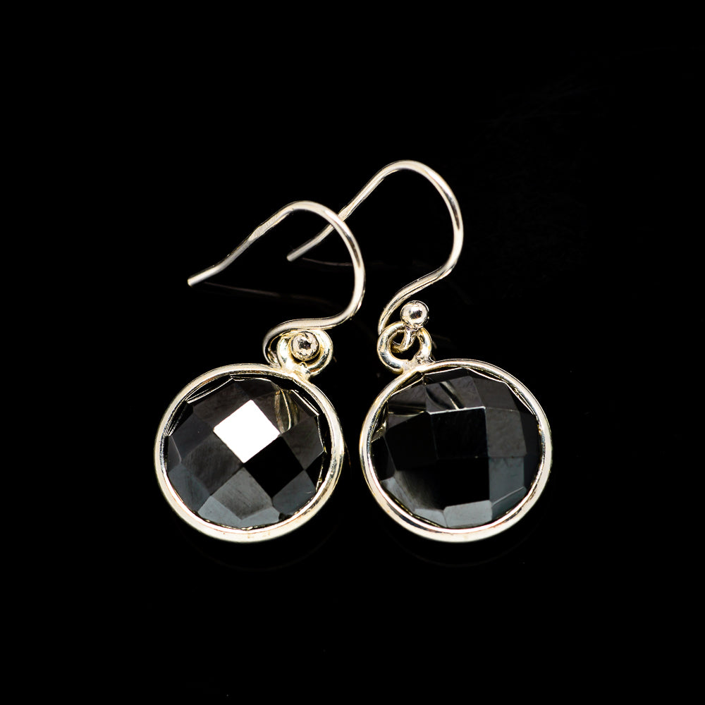 Black Onyx Earrings handcrafted by Ana Silver Co - EARR405644