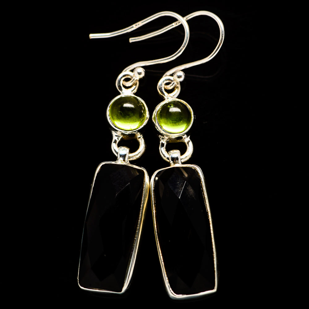 Black Onyx Earrings handcrafted by Ana Silver Co - EARR405716