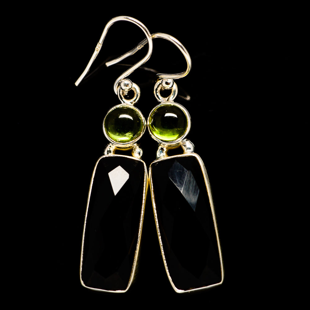 Black Onyx Earrings handcrafted by Ana Silver Co - EARR406070