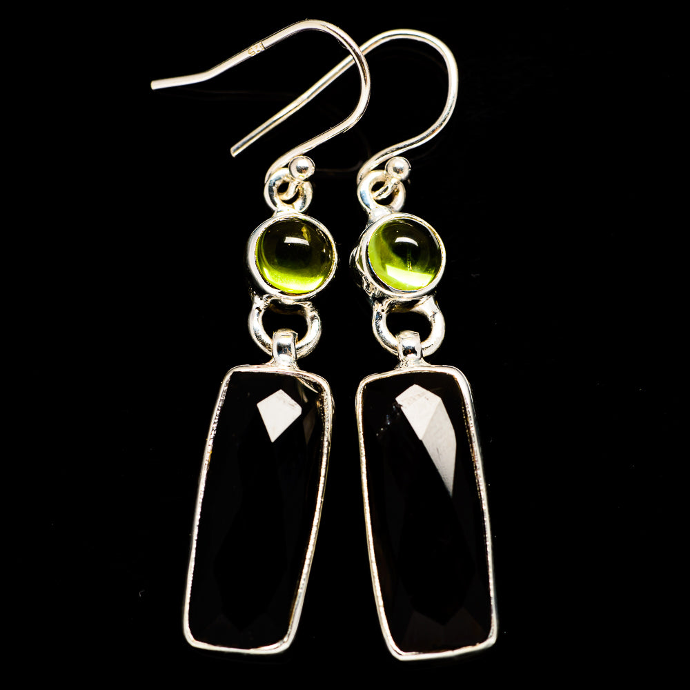 Black Onyx Earrings handcrafted by Ana Silver Co - EARR406102